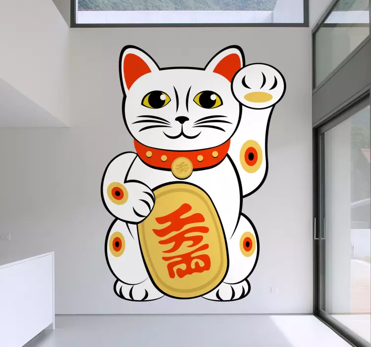 Chinesische Katze Aufkleber - TenStickers
