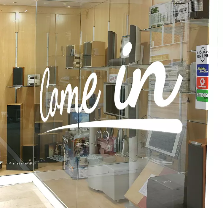 Come In Sticker - TenStickers