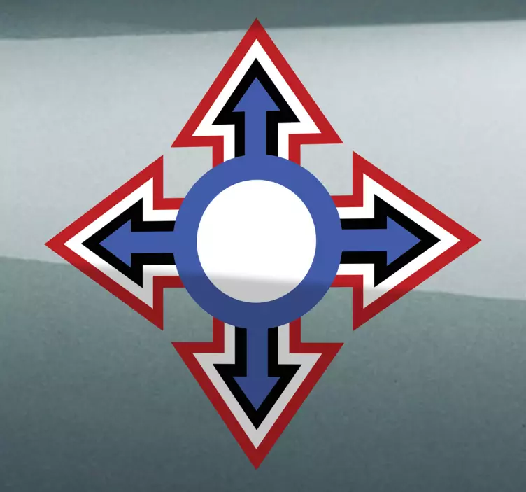 Aufkleber Helm Cross Mod Pfeile - TenStickers