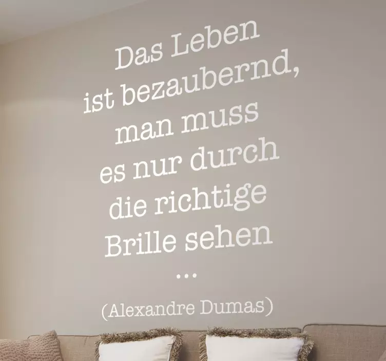 Das Leben ist bezaubernd Aufkleber - TenStickers