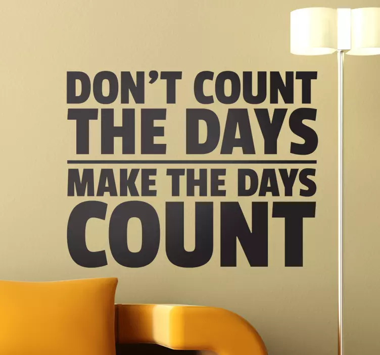 Days Count Aufkleber - TenStickers
