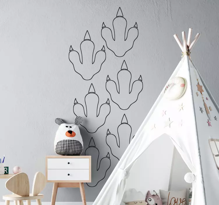 Wandsticker Dinosaurier Dinosaurier fußklaue - TenStickers