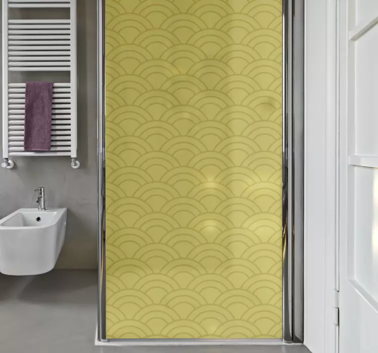 Klebefolie Dusche Pantone-muster beleuchten - TenStickers