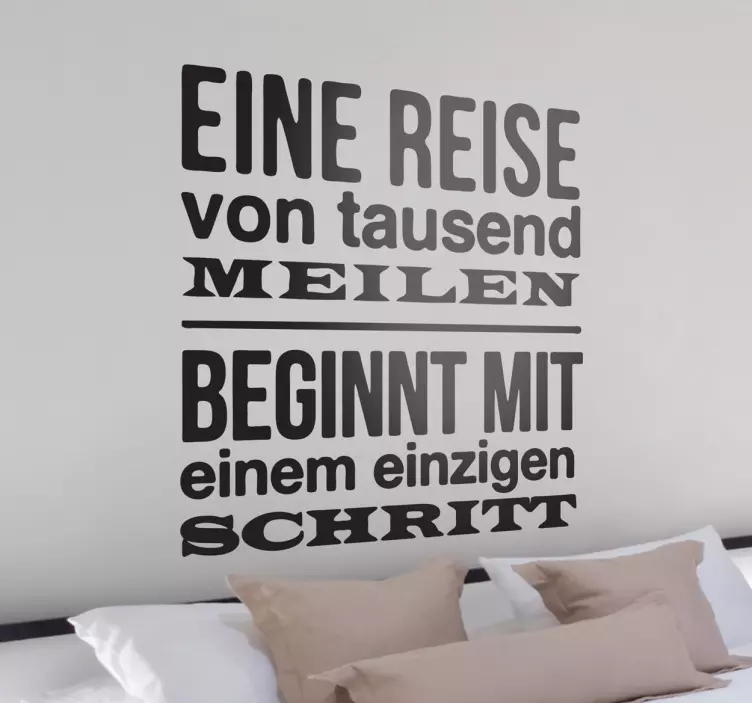 Eine Reise von Wandaufkleber - TenStickers
