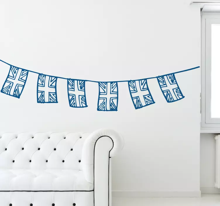 England Girlande Aufkleber - TenStickers