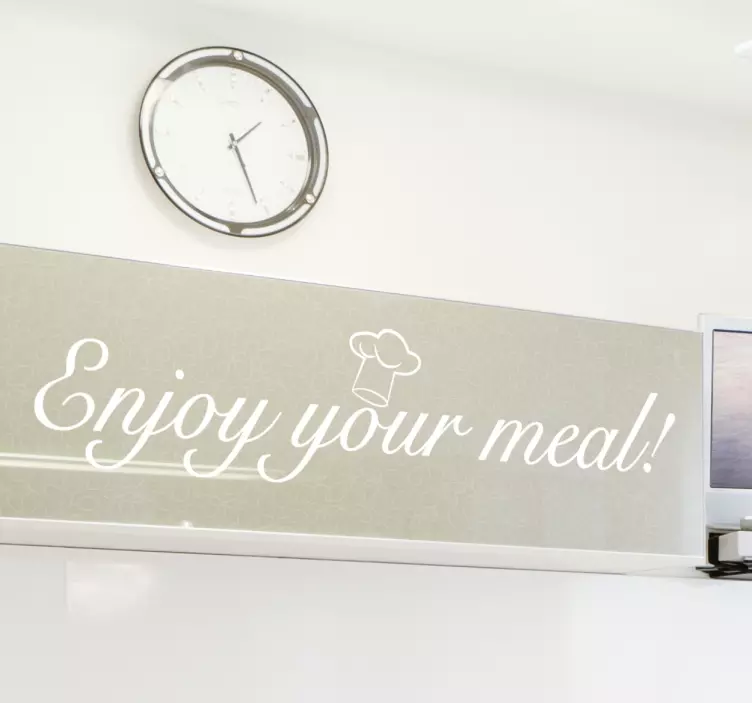 Enjoy Your Meal Sticker - TenStickers