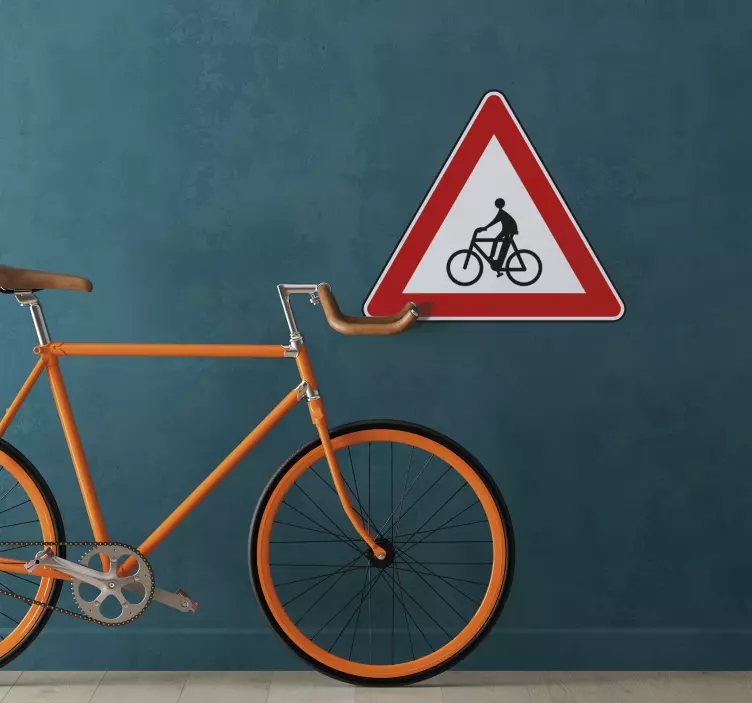 Fahrrad Aufkleber Achtung Radfahrer - TenStickers