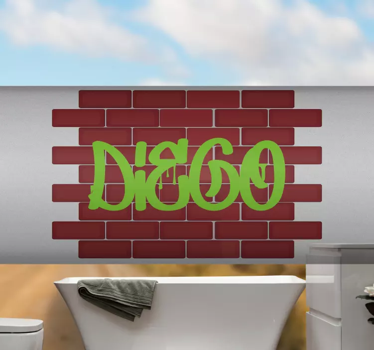 Fahrrad Aufkleber benutzerdefinierter namensgraffiti - TenStickers