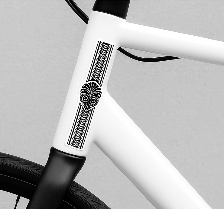 Fahrrad Aufkleber maori-stammesblatt - TenStickers