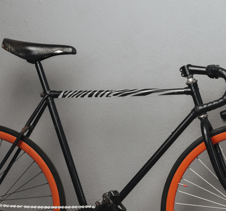 Fahrrad Aufkleber Nachahmung der zebrahaut - TenStickers