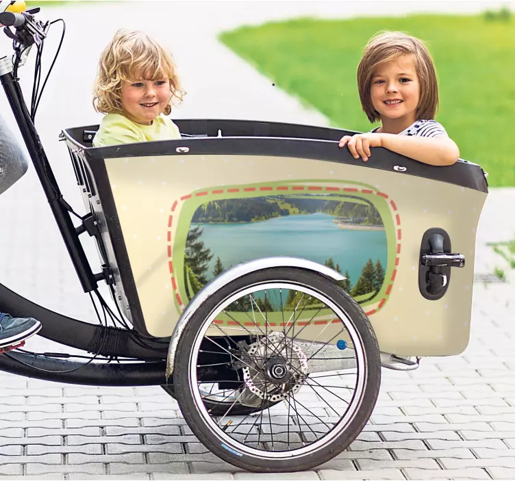 Fahrrad Aufkleber outdoor-abenteuer für kinder - TenStickers