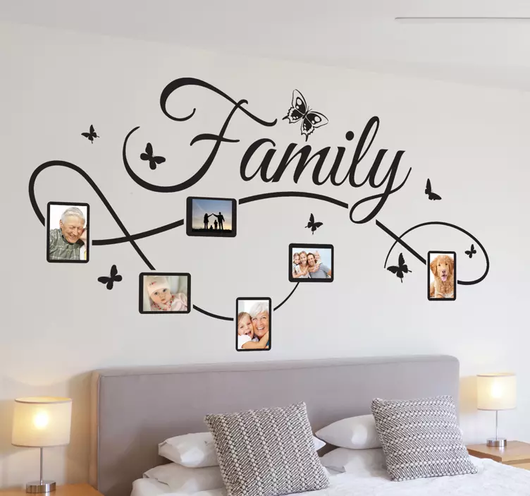 Wandtattoo Schlafzimmer Family Fotos - TenStickers