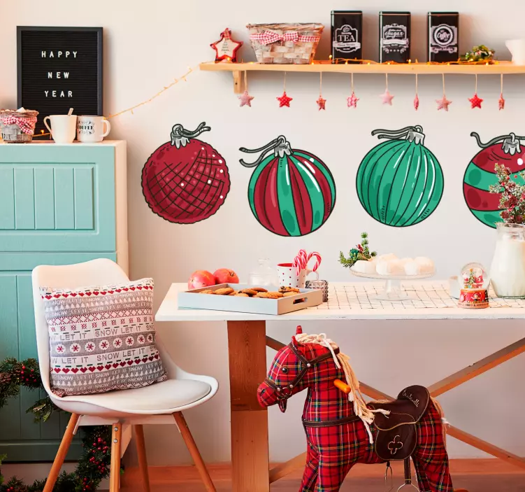 Feiertag Wandtattoo festliche ornamentdesigns - TenStickers