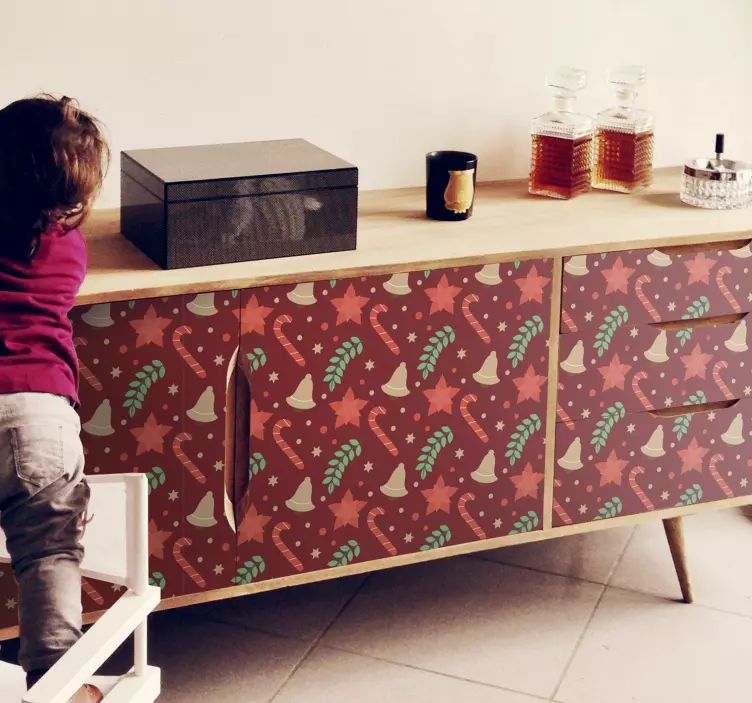 Feiertag Wandtattoo festliches feiertagsmuster - TenStickers