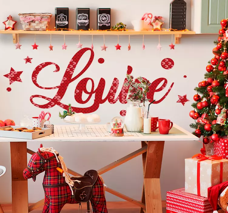 Feiertag Wandtattoo personalisierte weihnachtsgrüße - TenStickers
