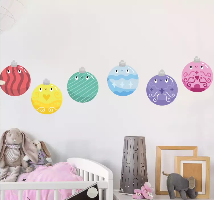 Feiertag Wandtattoo verspieltes ornamentset - TenStickers