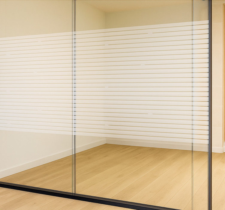 Fensteraufkleber dünne linien muster - TenStickers