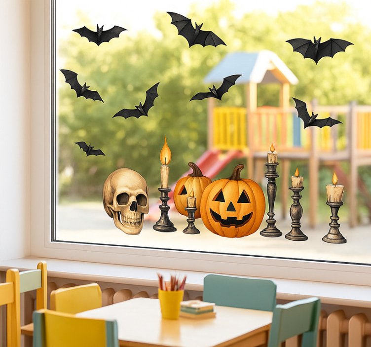 Fensteraufkleber vielfältige halloween dekorationen - TenStickers