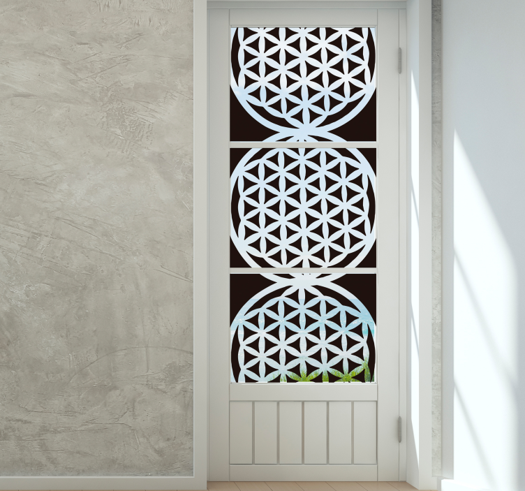 Fensterfolie blume des lebens - TenStickers