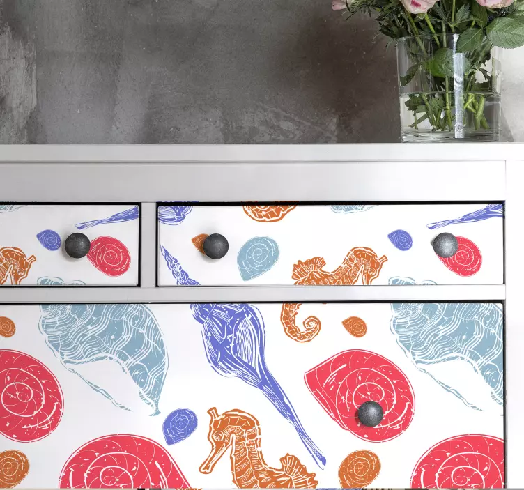 Fisch aufkleber bunte meeresbewohner - TenStickers