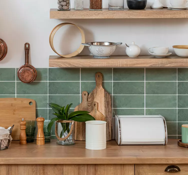 Grüne Fliesen aufkleber - TenStickers