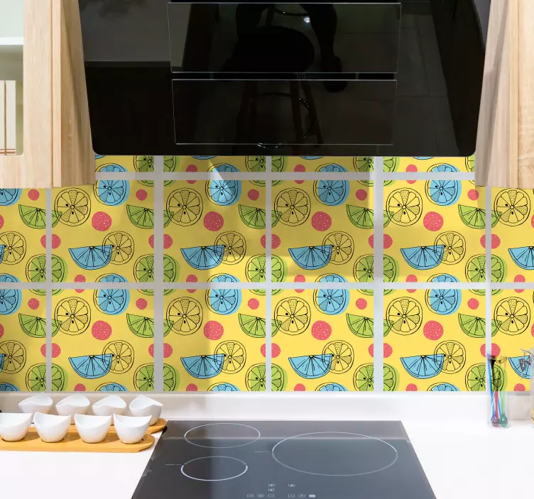 Fliesenaufkleber Zitrusfrüchte - TenStickers