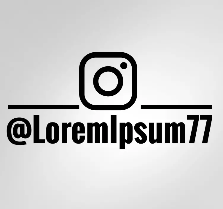 Schaufenster Klebefolie Einfaches instragram personalisiert - TenStickers