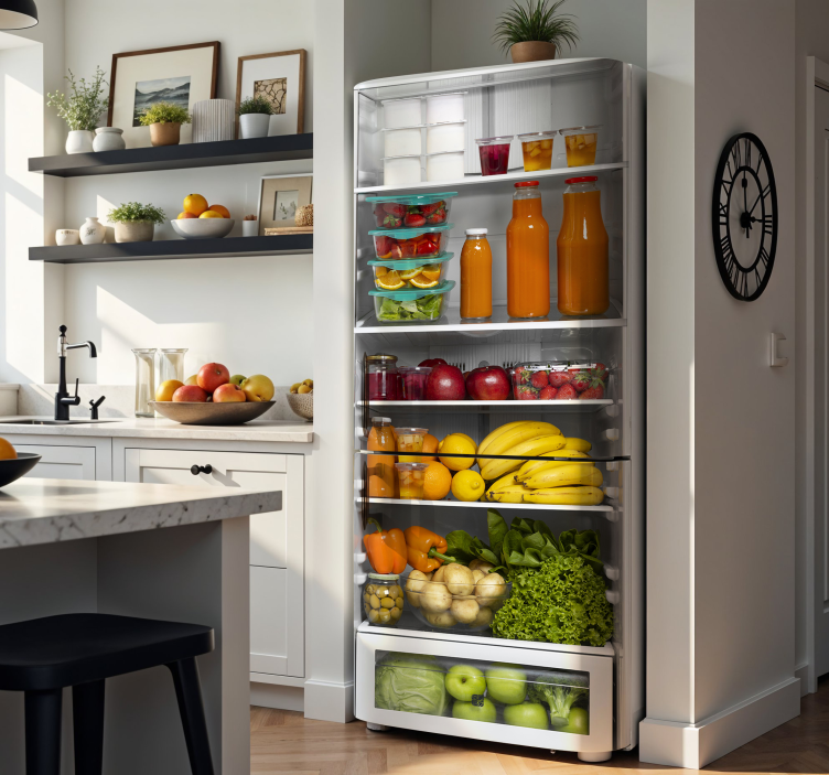 Folie Kühlschrank familienwoche essen - TenStickers