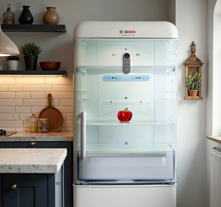 Folie Kühlschrank leere regale - TenStickers