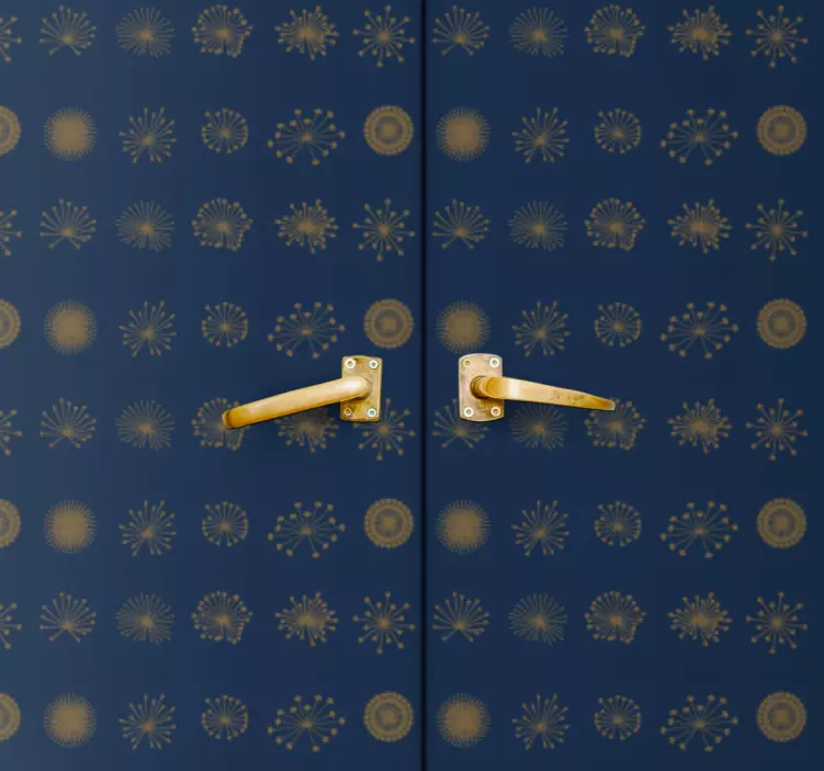 Folie Tür festliche geometrische muster - TenStickers