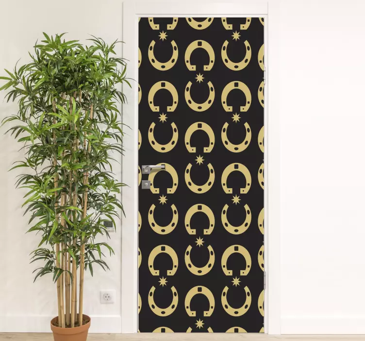 Folie Tür himmlisch gemustertes dekor - TenStickers