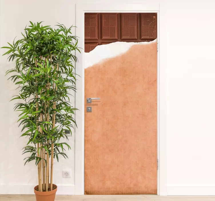 Folie tür schokoladenbar eingang - TenStickers