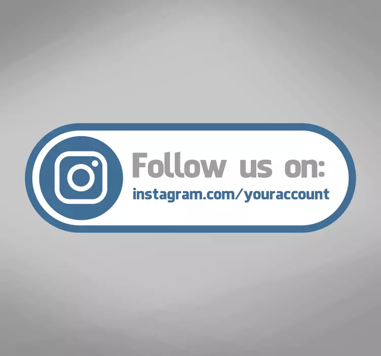 Follow Us Instagram Sticker - TenStickers