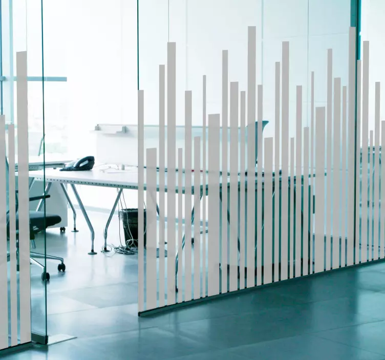 Form Wandtattoo ungerade vertikale Linien - TenStickers