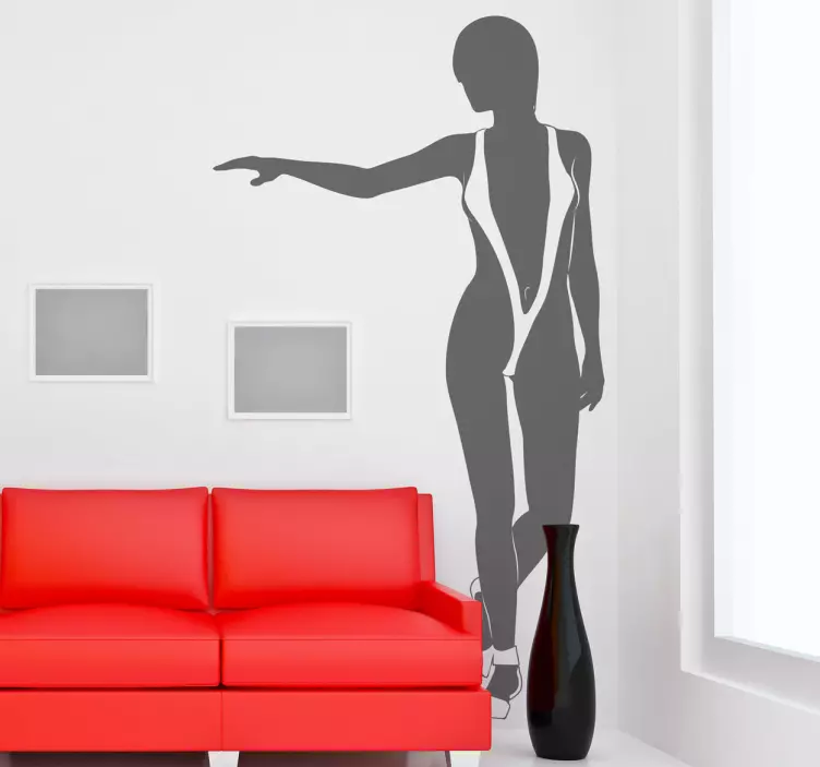 Frau im Trikini Aufkleber - TenStickers