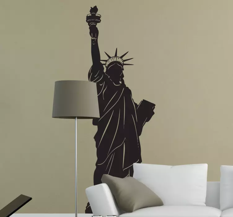 Wandtattoo Schlafzimmer Freiheitsstatue Amerika - TenStickers