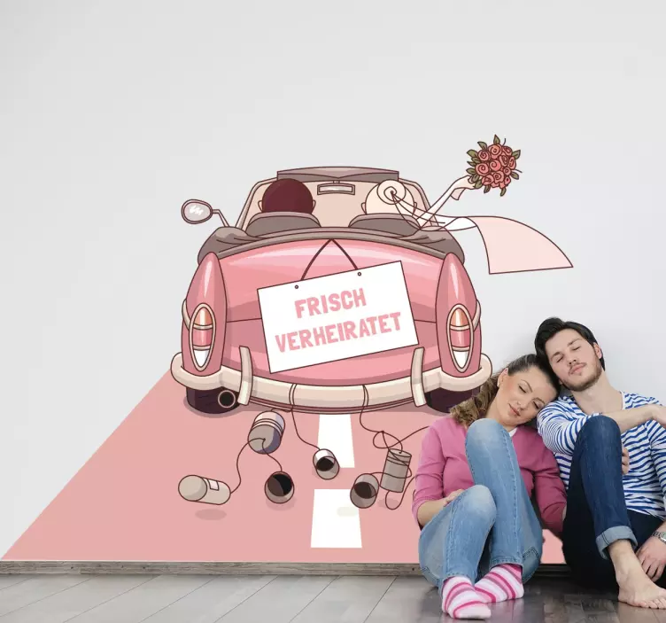 Frisch verheiratet Aufkleber - TenStickers
