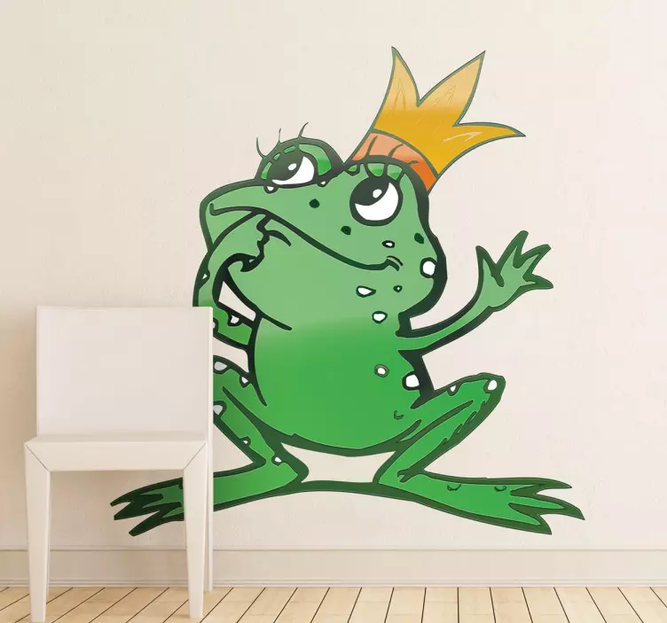 Wandtattoo Kinderzimmer Froschkönig - TenStickers