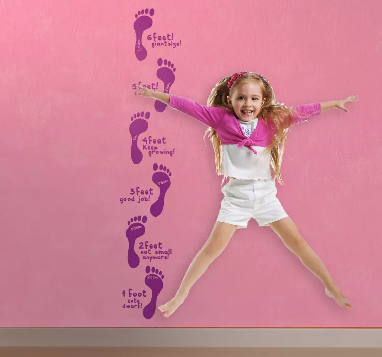 Fuß Maßband Aufkleber - TenStickers