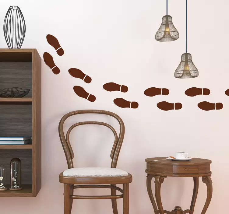 Fußabdrücke wandaufkleber - TenStickers