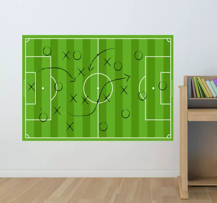 Wandtattoo Fußball Taktik - TenStickers