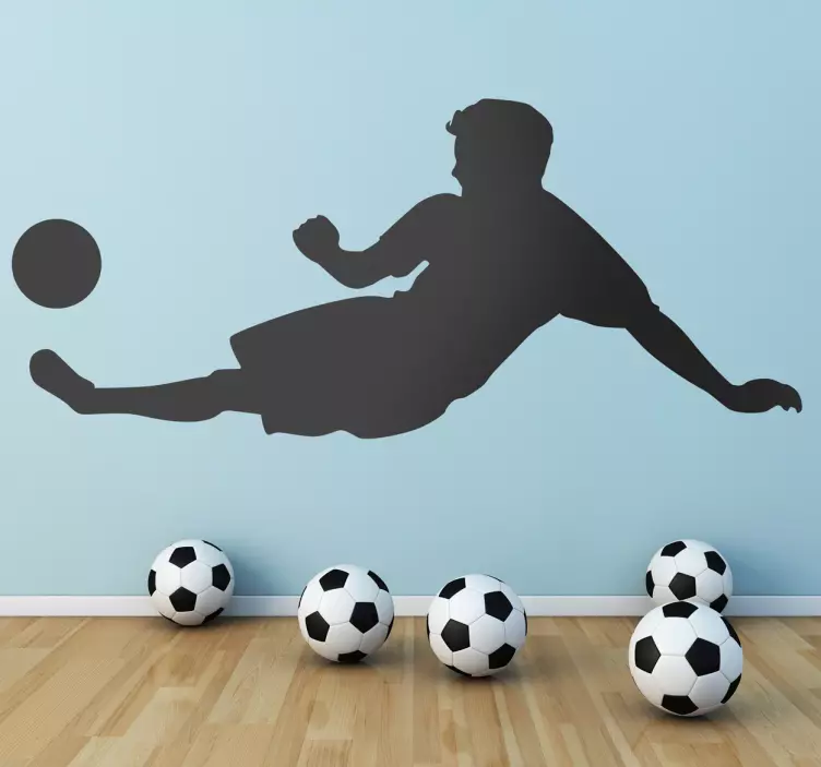 Fußballspieler Silhouette Aufkleber - TenStickers