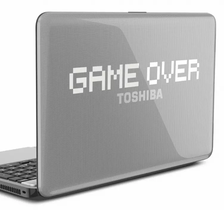 Game over Laptop Aufkleber - TenStickers