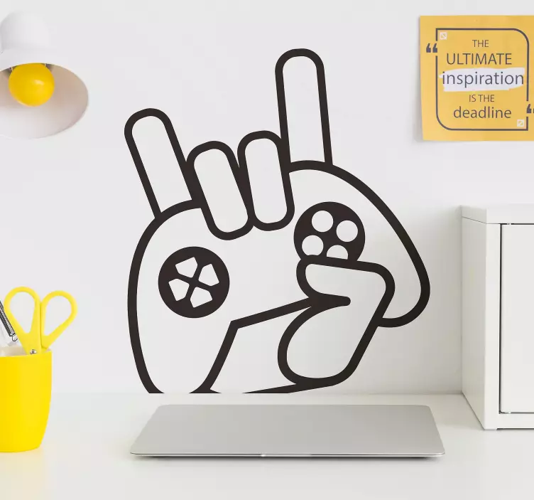 Gamer Icon Videospiel Aufkleber - TenStickers