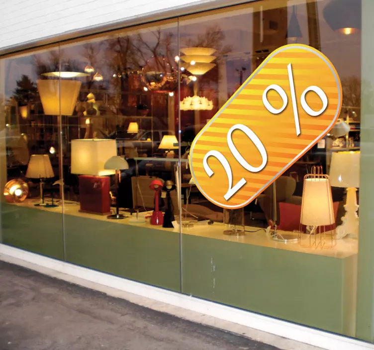 Gelbes Schild Aufkleber - TenStickers