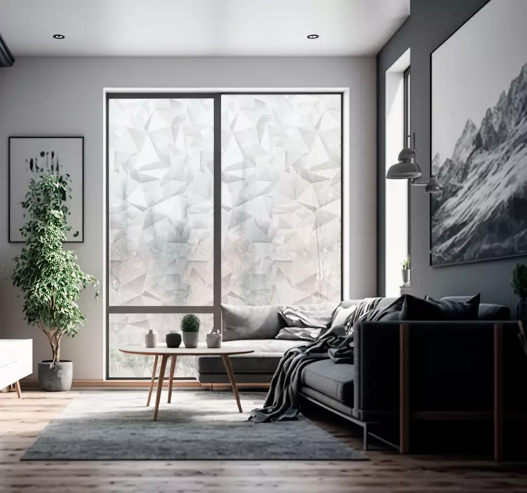 Fensterfolie geometrischer 3D Effekt - TenStickers