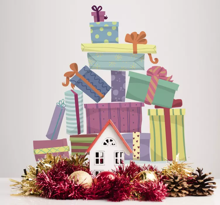 Geschenke Berg Wandaufkleber - TenStickers