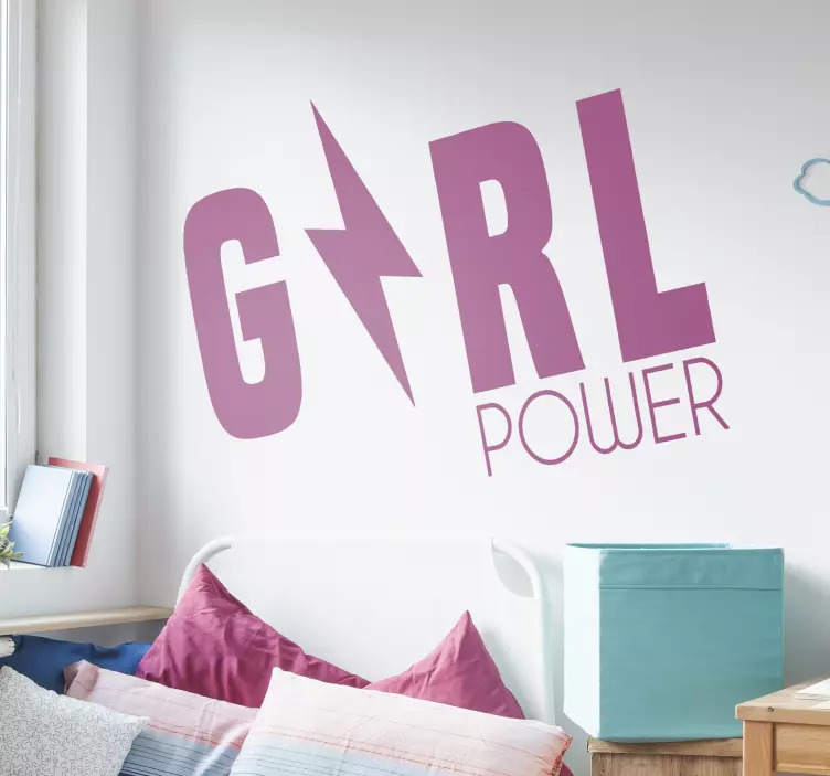 Girl power motivierende wandaufkleber - TenStickers