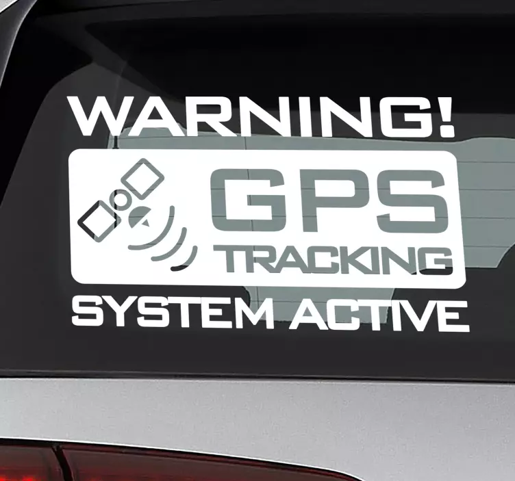 Gps tracking Autoaufkleber - TenStickers