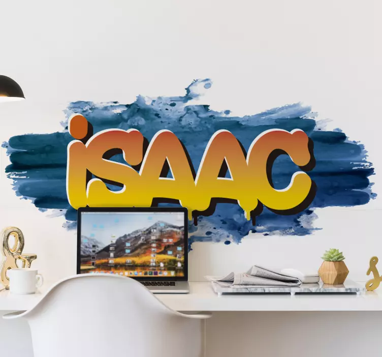 Städtischer aufkleber des graffitinamenaquarells - TenStickers